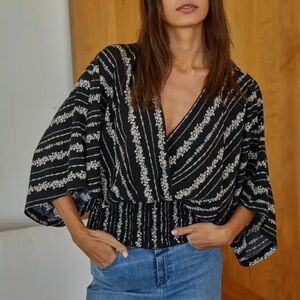 By Together Black and White Blouse